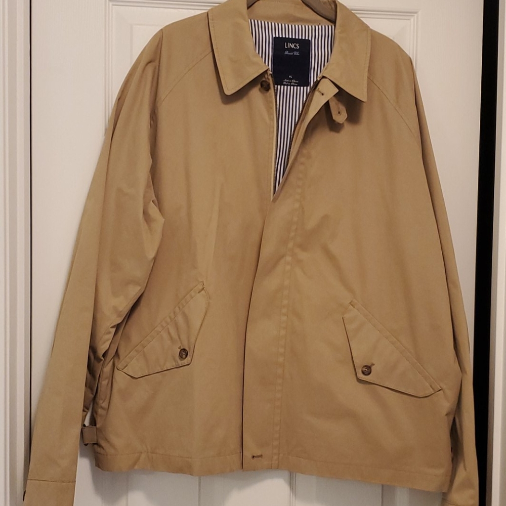 Lincs by David Chu tan jacket size XL